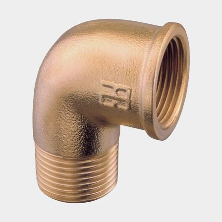Rohrwinkel Guidi 90° Elbow Male/Female, Messing, gewinkelt 90°, 1/8" G (BSP) (innen) zu 1/8" G (BSP) (außen) - Boot