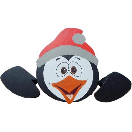 Julepynt hegnsdekoration Sødt julehegnsæt, kreativ udendørs juledekoration, genanvendelig træhegndekoration, gårdspanel til