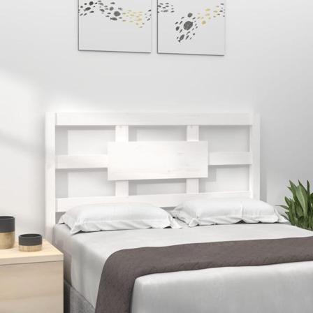 Vidaxl Sänggavel Vit 95,5x4x100 Cm Massiv Furu Vit