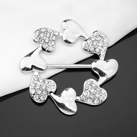 Broscher Kläder Hörnkant Midjespännen Scarfspänne 8 8