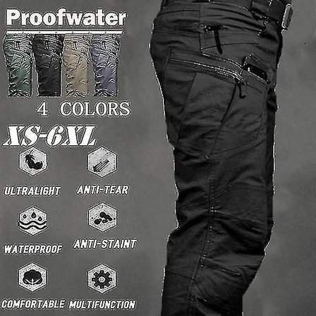 Taktiske cargo-bukser til mænd med multi-lommedesign til udendørs sport og træning