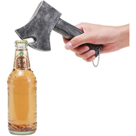 Økseflaskeåpner, flaskeåpner magnetisk øks, retro øks øl korketrekker R