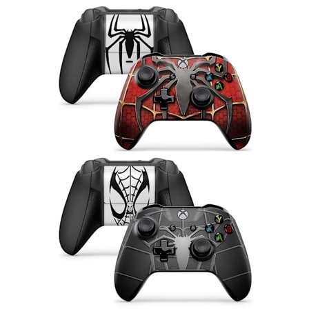 GNG 2 x Spider Controller Skins Full Wrap Vinyl Sticker kompatibel med Xbox One / S / X