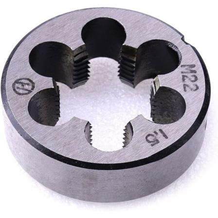 Metriske gjenger, M22 X 1,5 mm metrisk rett gjengehåndverktøy, 1 stk