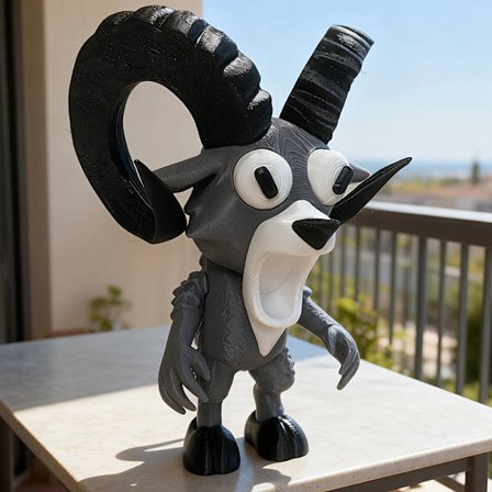 1 stk | Svart, hvit og grå sau | Strømfri skrivebordsdekorasjon | Egnet for bokhyller eller kontorer | Tegneseriedesign | Perfekt gave til Ho[D]