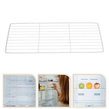 Fryseboks Organizer: Fryser Organisasjon Skillevegg Metalltråd Partisjon Beholder Oppbevaringskurv For Matkategorisering (LGL)