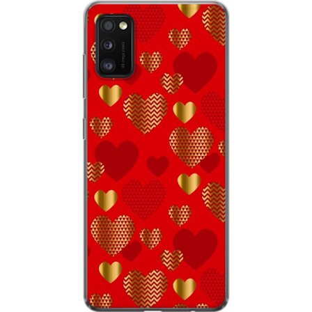 Yhteensopiva Puhelinkuori Samsung Samsung Galaxy A41 GoldenHearts