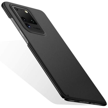 Samsung S20 Ultra Gummibelagd Mattsvart Skal Basic V2 Svart
