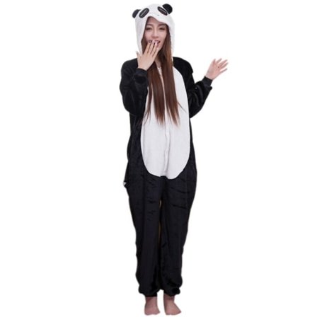 Panda Pyjamas Bjørn Onesies Voksen Heldragt Pyjamas Dyr Nattøj Kvinder Mænd Ydertøj Dreng Piger Cosplay Kostume Panda Onesies