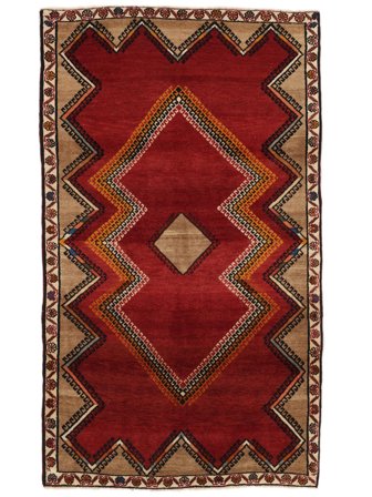Oriental Qashqai Fine Rug 110X187 Dark Red/Black Wool, Persia/Iran