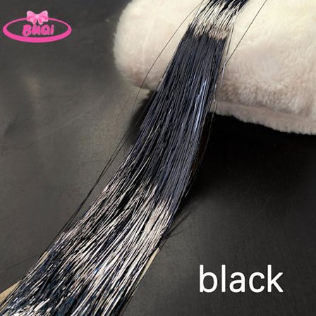 Glänsande syntetiskt hårförlängningsklämma i glitter Glitter Fairy Streak Osynlig hårförlängning Sparkle Hair Pieces