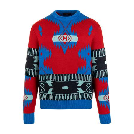 Alanui Round-neck Strik Rød, Herre Strik, Størrelse: S