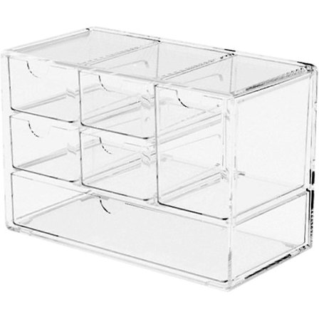 Transparent Skrivebordsskuffe | Kontoropbevaringsorganisator | Makeup-skuffe (FMY)