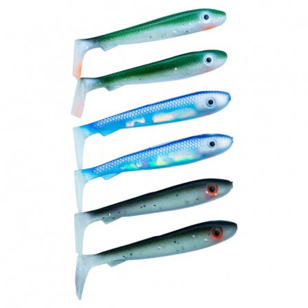 Svartzonker McRubber Bass 8cm Mix (6pcs) - Baitfish