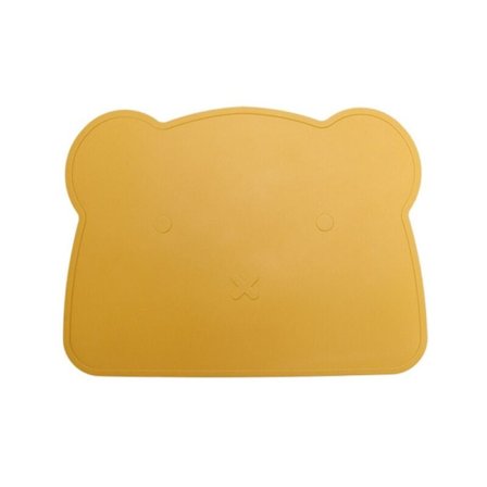 Silikonunderlägg Bordstabletter Barn Skyddshållare Underlägg Dekorativa Kökstillbehör 1 st Gul