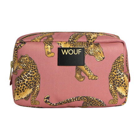 WOUF Blush Leopard Toiletry Bag, 1 stk