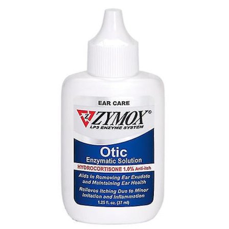 Zymox Otic Enzymatic Solution med hydrokortison, 1,25 Oz (förpackning med 1)