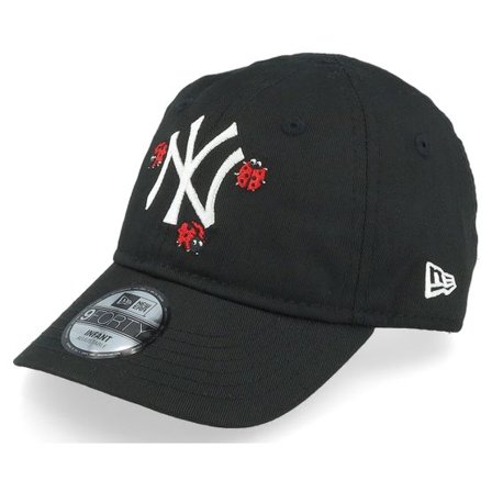 New Era - MLB Svart adjustable Keps - Kids New York Yankees Infant Outdoor 9FORTY Black/White Adjustable @ Hatstore