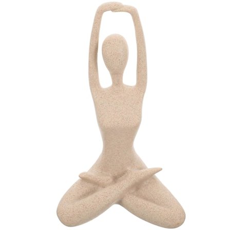 Yoga Figurin Yoga Staty Fitness Dam Staty Skrivbord Yoga Figur Skulptur Yoga Rumsdekoration