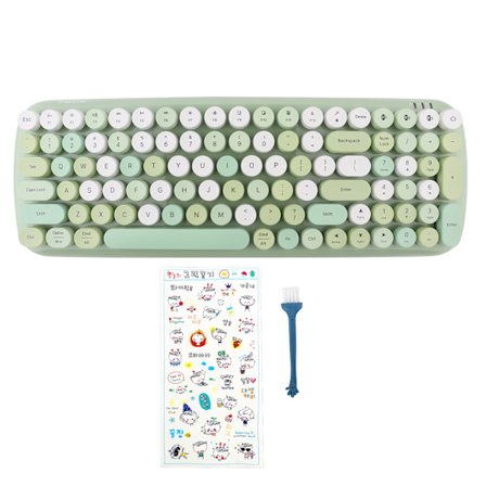 Bluetooth 5.1 Trådlöst Multienhets Tangentbord Grön för Laptop Mobil Surfplatta