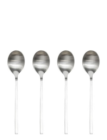 OYOY Living Design Yuka Spoon - Pack Of 4 - Silver - 20X4CM