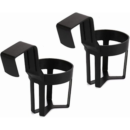 2 stk. Svart Bil Koppholder, Bil Vannkoppholder Svart Bil Drikkeholder Lastebil Sete Koppholder For Flaske, Termoskopper, Drikkebokser