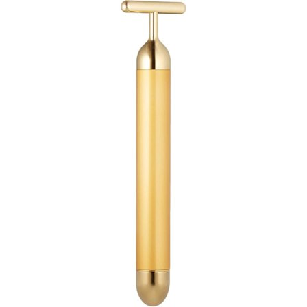 2025 Senaste Modell Beauty Bar Energi Ansiktsmassage - 24k Gyllene T-Form Puls Elektrisk Vibration Ansikts Själv Hudvårdsverktyg - Födelsedag Valenti