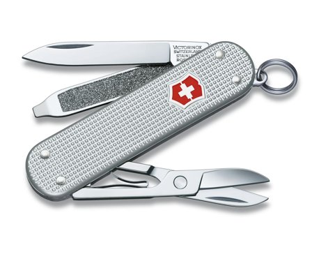Victorinox Classic SD Alox - lommekniv - multiverktøy - sølv - Swiss Army Knife, lengde: 5.8 cm, vekt: 17 gram