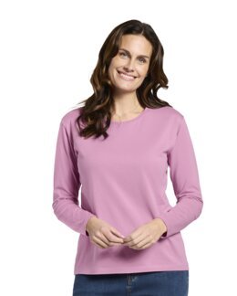 Langærmet T-shirt Rosa - 48/50 - Åshild