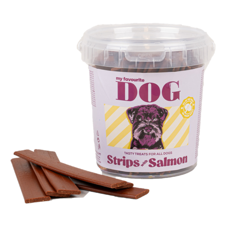 My favourite DOG - Strips med laks 500 g - Hund - Hundegodbiter & tyggebein - Belønningsgodbiter for hund - ZOO.no