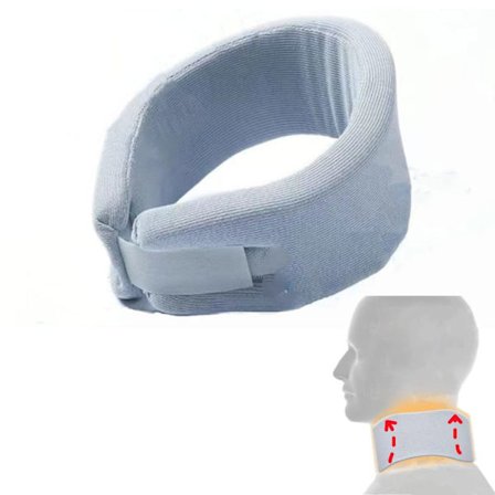 Memory foam nakkekrave, lindrer nakkesmerter og tryk på rygsøjlen, egnet til mænd og kvinder, giver støtte til arbejde med hovedet nedad.