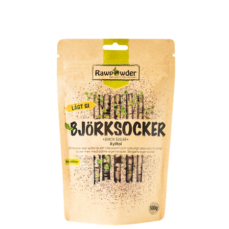 Rawpowder Björksocker Xylitol 300 g