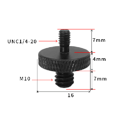 Stativ gevindadapter 1/4" til M10 - 5-pak M10
