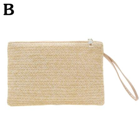Halm Clutch Plånböcker För Kvinnor Sommar Beach Handväskor Bröllop Enve