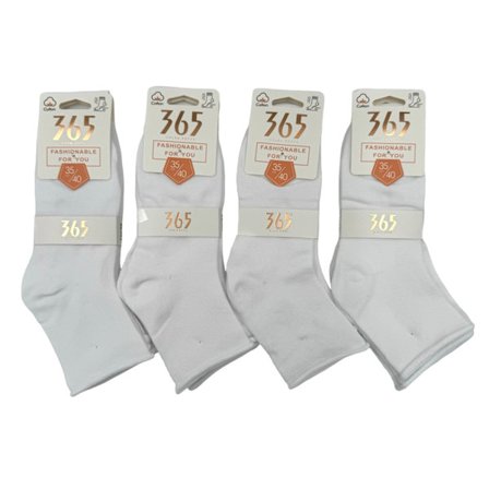 Strumpor DAM, vit, 12-pack