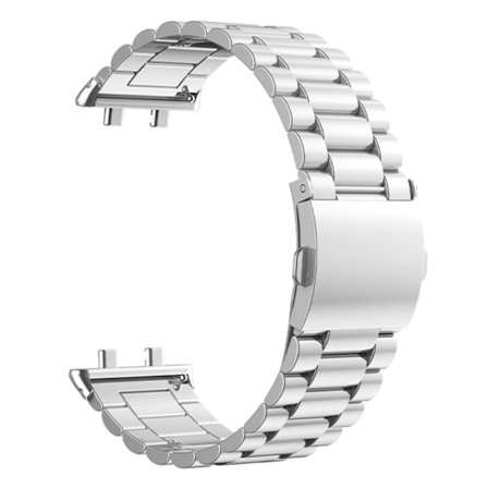Oppo Watch 3 klockarmband i rostfritt stål med tre pärlor - Silver