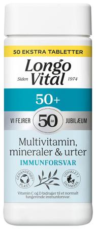 Longo Vital 50+ 180 stk. + 50 stk, Helse & Madvarer, Vitaminer, Multivitaminer
