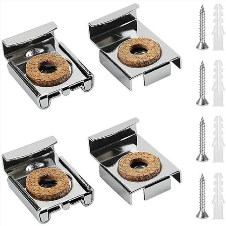 4 Stykker Fjær Speilklemmer Speilhenger Klemmer Fiksering Speilklemme Speilbraketter Med Bolter Og Skruer For Speilfeste Hengere Kan Støtte