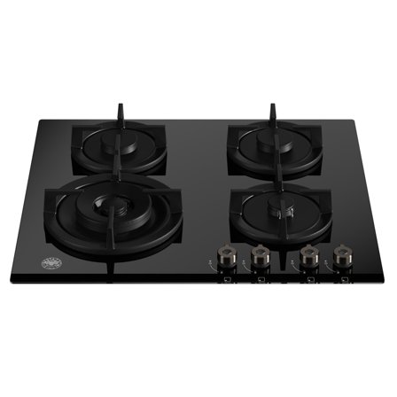 Bertazzoni Professional P604LPROGNE gasskoketopp 60 cm, svart' - 'Sort, glass