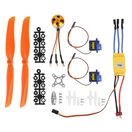 A2212 1400KV børsteløs motor med 30A ESC SG90 9G mikroservo og 8060 propel til RC-fly