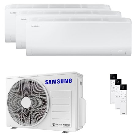 Condizionatore Samsung Cebu S2 trial split 7000+7000+9000 BTU inverter A++ wifi unità esterna 5.2 kW