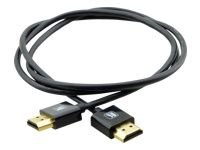 KRAMER C-HM/HM/PICO Series C-HM/HM/PICO/BK-1 - HDMI-kabel med Ethernet - 30 cm