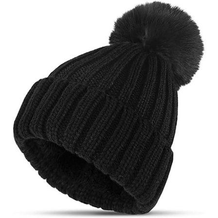 Strikkede luer for kvinner, vinterluer for kvinner, varme vinterluer – gir utmerket varme for vinteren