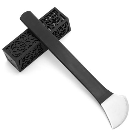 Højt manganstål halvcirkelformet pedicure stor kniv fodkniv eksfolierende død hud reparation af hård hud specialværktøj