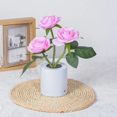 LED Ros Lampa Pöytävalaisin ROSA pinkki