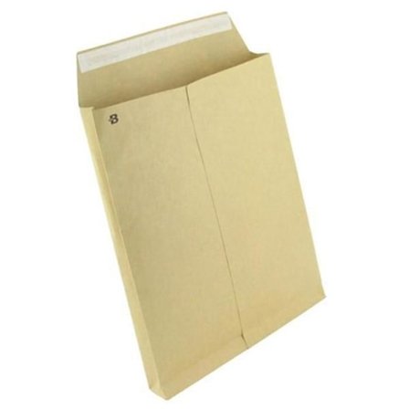 10 Kraft-kuverter 115 g - 22,9 x 32,4 cm med kile