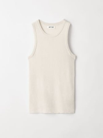 Soft Goat - Fine Knit Singlet - Women cashmere sweater - M - Cream