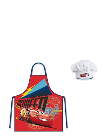 BrandMac | Kids Apron + Hat - Cars 002 | ONE SIZE