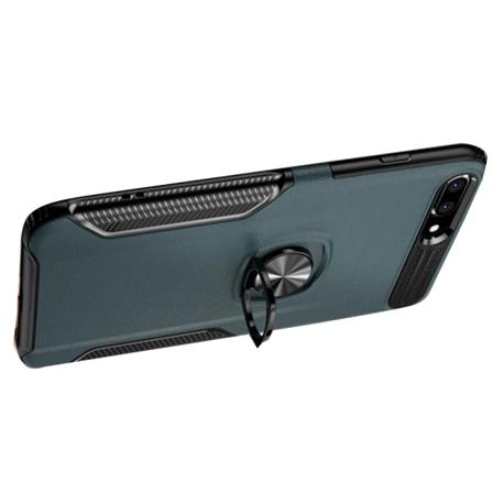 Praktiskt Leman Skal med Ringhållare - iPhone 8 Marinblå