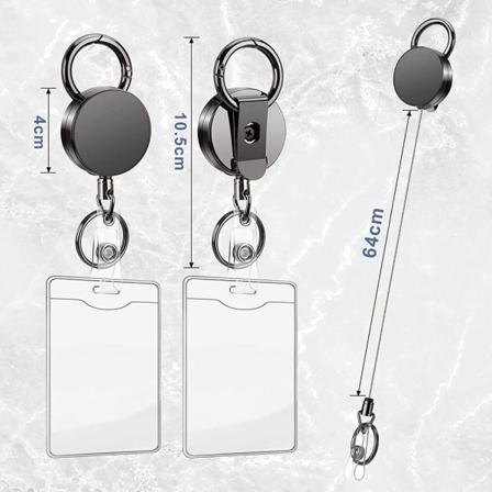 sis n vedett v t avainrenkaat, 27" lankanauha, metallinen avainrulla karabiinilla ja vy pidike avaimille, korttiteline, rintanappi, p sykortti